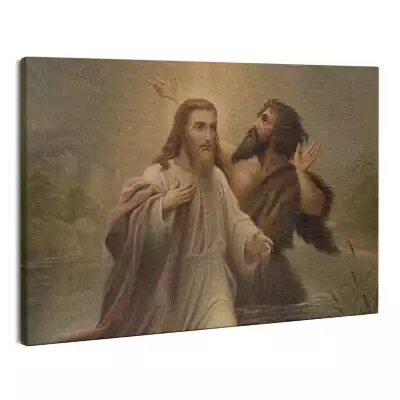 Foto obraz na płótnie Chrzest Święty Jezusa