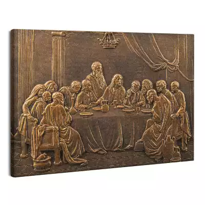 Zdjęcie na płótnie Płaskorzeźba Ostatnia Wieczerza