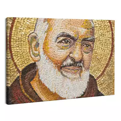 Obraz na płótnie abstrakcja Mozaika św. Ojca Pio