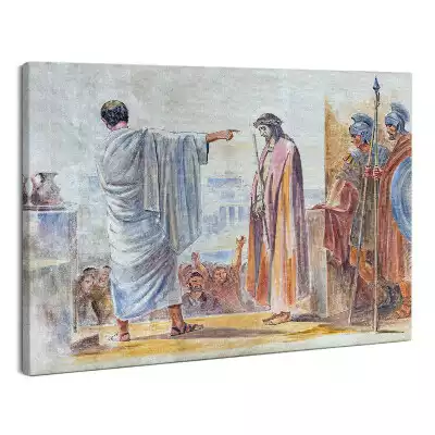 Obraz na płótnie abstrakcja Skazanie Jezusa na śmierć przez Piłata