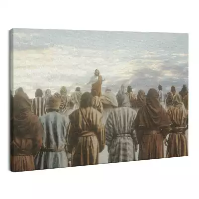 Foto obraz na płótnie Jezus Chrystus Kazanie na Górze