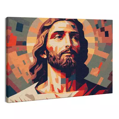 Obraz na płótnie abstrakcja Jezus w koronie cierniowej