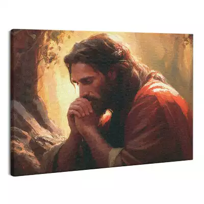 Obraz na płótnie abstrakcja Jezus Modlący się w Ogrodzie