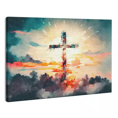 Zdjęcie na płótnie Krzyż w światłości Religijne