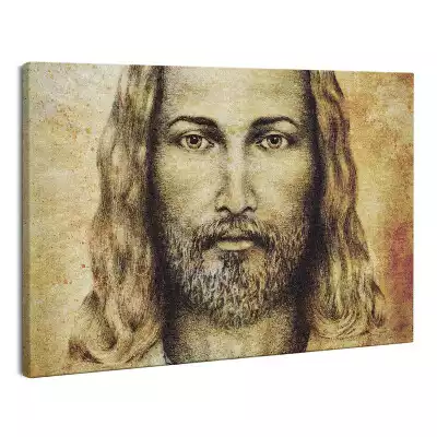 Obraz na płótnie Sepia Portret Pana Jezusa