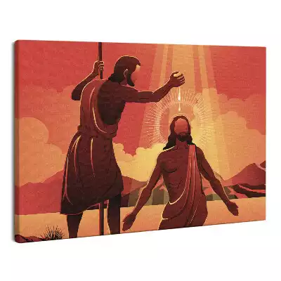 Zdjęcie na płótnie Chrzest Jezusa Jan Chrzciciel