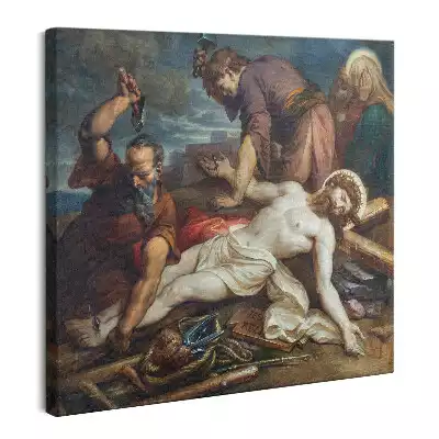 Obraz na płótnie Jezus Przybity do Krzyża