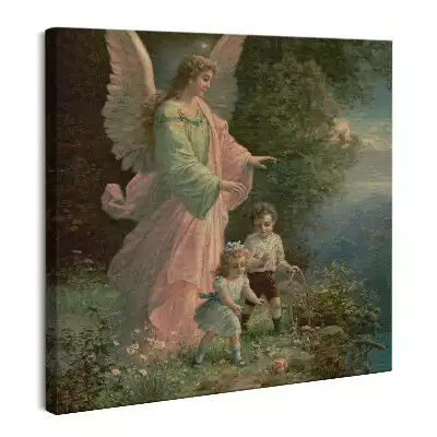 Obraz na płótnie Pejzaż Anioł Stróż dzieci