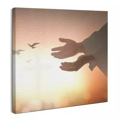 Obraz na płótnie Boskie ręce Jezusa