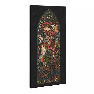 Foto obraz na płótnie Malowane okno i Święci