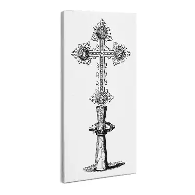 Foto obraz na płótnie Rysunek Krzyż Święty