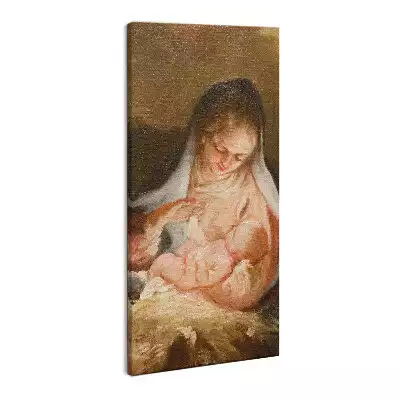 Foto obraz na płótnie Dziewica Maryja i Dzieciątko Jezus Boże Narodzenie