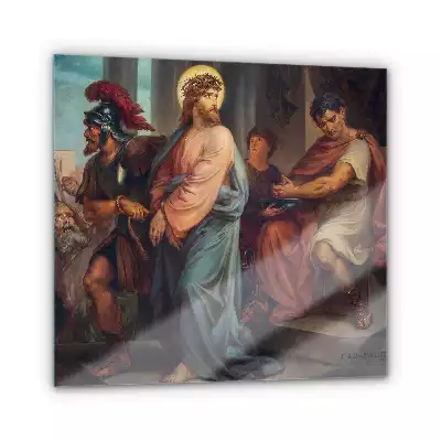 Obraz szklany Jezus Chrystus przed Piłatem