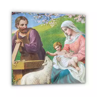 Obraz szklany Święta Rodzina Matka Boża Józef