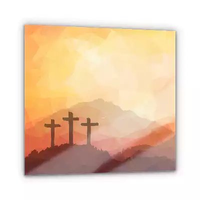 Obraz szklany Wielkanoc Krzyż Jezus Religijne