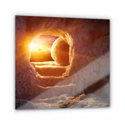 Obraz szklany Grota Zmartwychwstania Jezusa