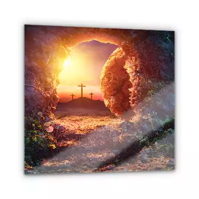 Obraz szklany Grota Zmartwychwstania Jezusa