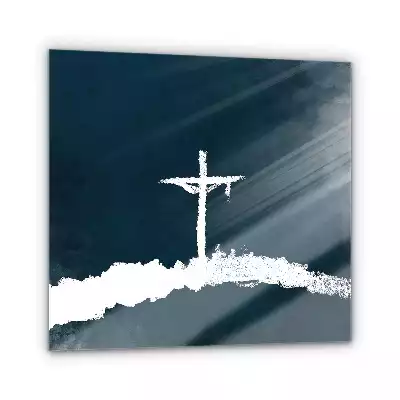 Obraz szklany Chrześcijański Krzyż Religijny