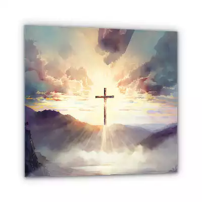 Obraz szklany Krzyż Symbol Chrześcijański