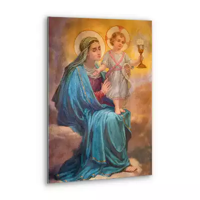 Obraz szklany Maryja z dzieciątkiej Jezus