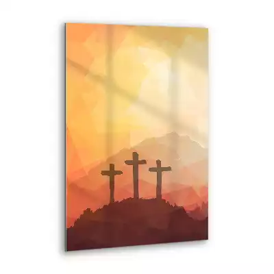 Obraz szklany Wielkanoc Krzyż Jezus Religijne