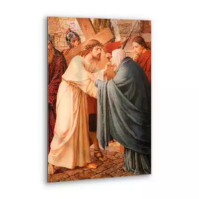Obraz szklany Jezus i Maryja Droga Krzyżowa