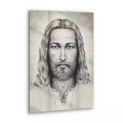 Obraz szklany Szkic Portret Jezusa Chrystusa