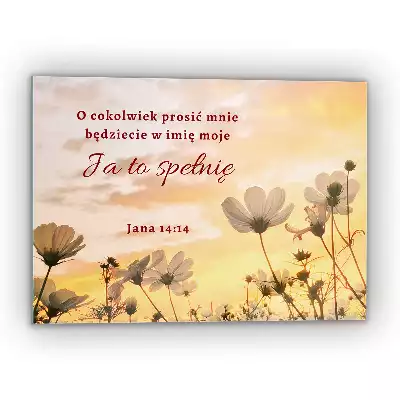 Szklany obraz Cytaty z Pisma Św Katolickie