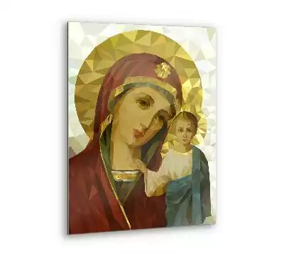 Obraz szklany Ikona Matki Bożej z Dzieciątkiem