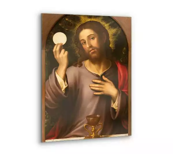 Obraz szklany Jezus Chrystus Eucharystyczny