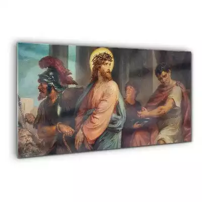 Obraz na szkle Jezus Chrystus przed Piłatem