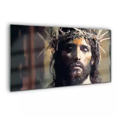 Obraz na szkle Jezus w koronie cierniowej