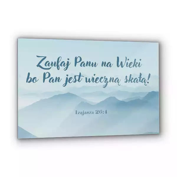 Obraz na szkle Cytaty z Pisma Św Religijne