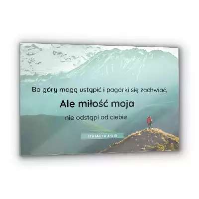 Obraz na szkle Cytaty z Pisma Św Religijne
