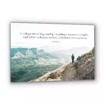 Obraz na szkle Teksty z Pisma Św Religijne