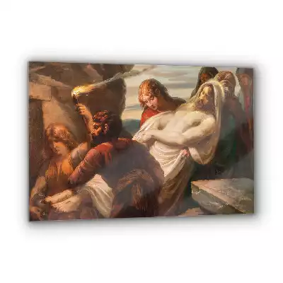 Obraz na szkle Jezus do grobu złożony pochówek