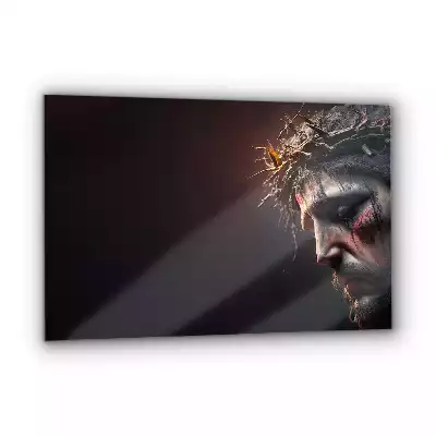 Obraz na szkle Jezus w Koronie Cierniowej