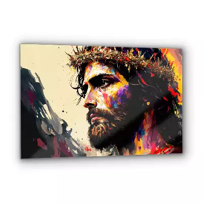 Obraz na szkle Jezus W Koronie Cierniowej