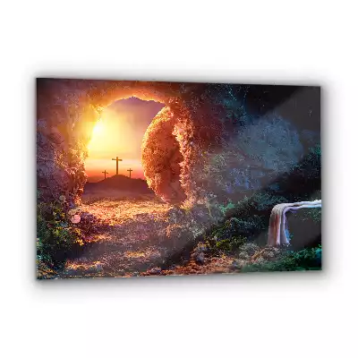 Obraz na szkle Grota Zmartwychwstania Jezusa