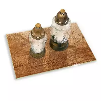 Podstawka na znicz prostokątna Tekstura drewno deska