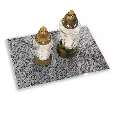 Podstawka na znicz prostokątna Tekstura kamienia