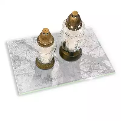 Podstawka na znicz prostokątna Beton tekstura