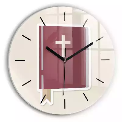 Zegar szklany okrągły Ilustracja Pismo Święte