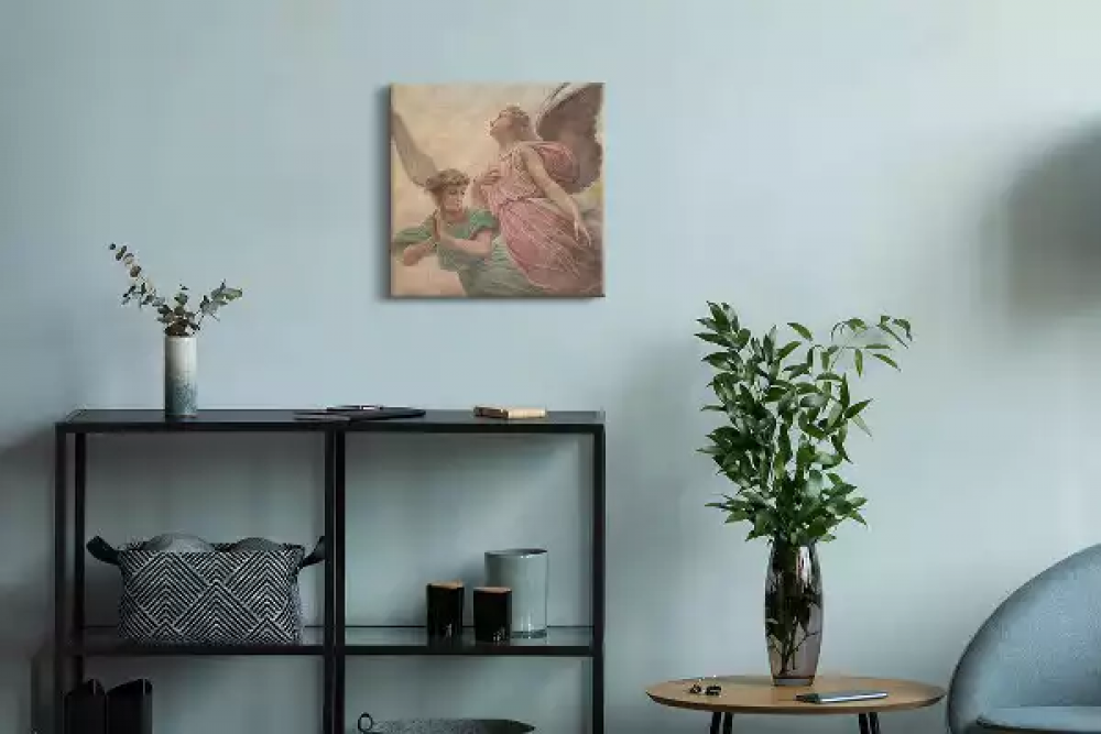 Obraz na płótnie z aniołami świętymi